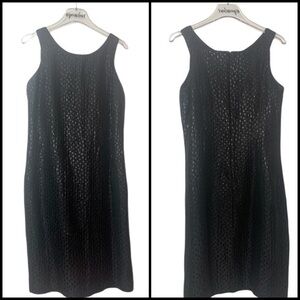 Victor Alfaro Sleeveless Linen Silk Sheath Dress